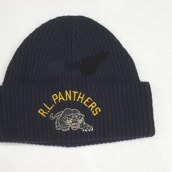 Nwt Polo Ralph Lauren Navy R.L Panthers Skully - Picture 3 of 3